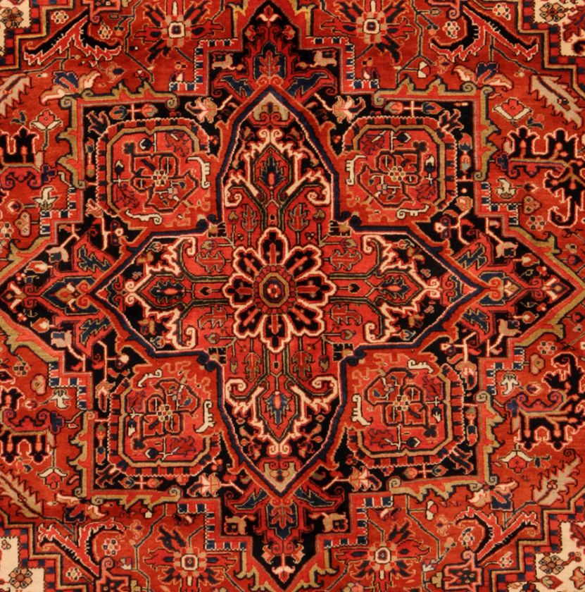 Large Area Rugs handmade Persian Wool Heriz 8 x 11  