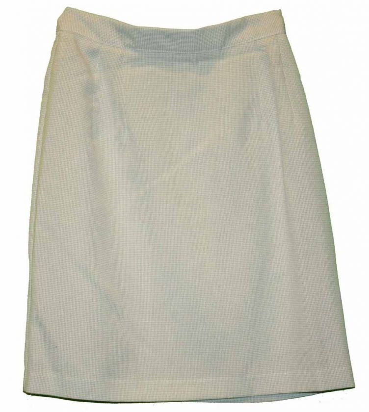 Alyn Paige sz 7 8 Womens Green White Skirt Office KE97  