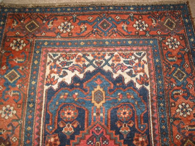 c1900s Antique Kurdish Hand Knotted Persian Rug B 7824  