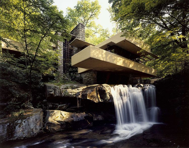 FALLINGWATER FALLING WATER FRANK LLOYD WRIGHT PHOTO  