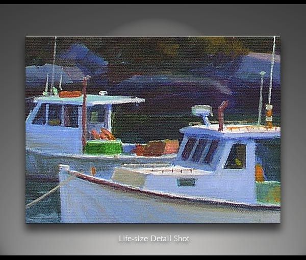 Lobster Boat Maine Fine Art Landscape Painting Bechler  