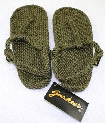 Gurkees Rope Sandals   Trinidad Olive Womens 7 Gurkee  