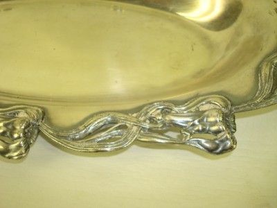 ART NOUVEAU SILVERPLATE TRAY WMA ROGERS  