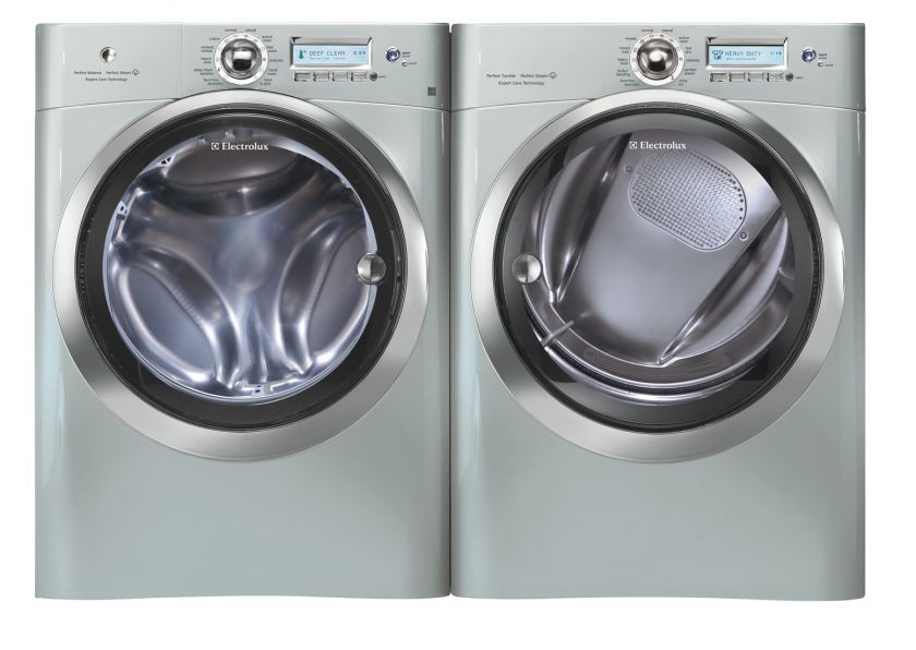   Silver Steam Washer & Steam Electric Dryer Set EWFLS70JSS EWMED70JSS