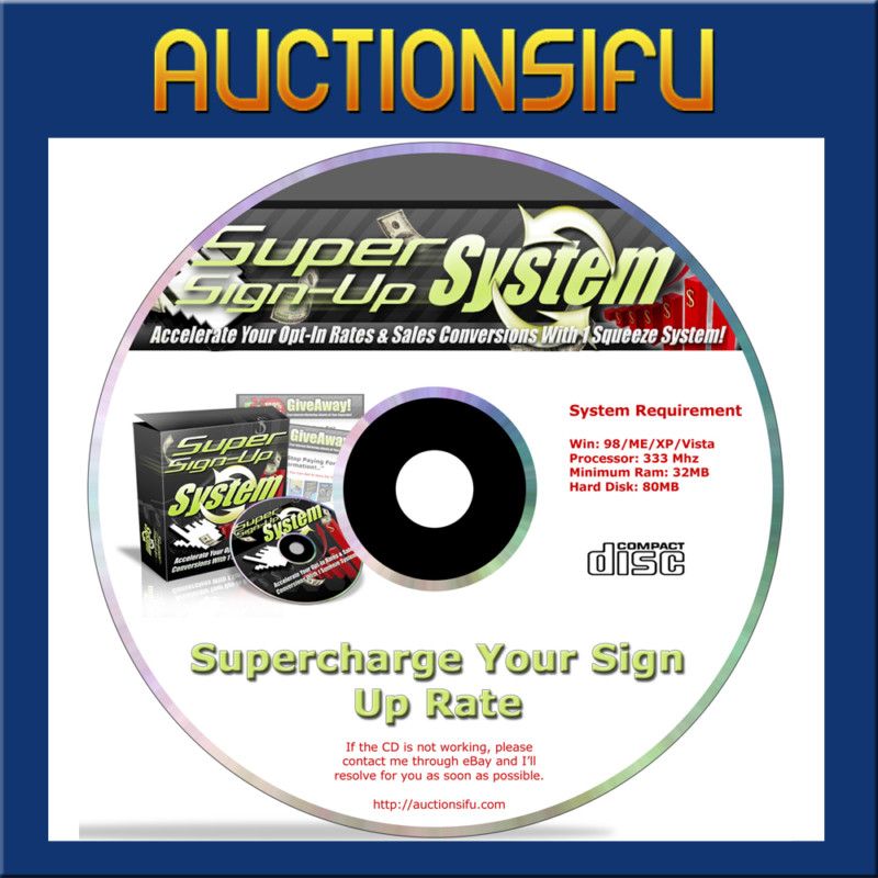 SUPER SIGN UP OPT IN EMAIL MARKETING FOLLOW UP SYSTEM   