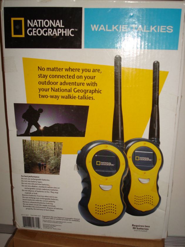 National Geographic Walkie Talkie Set~Good In Box on PopScreen