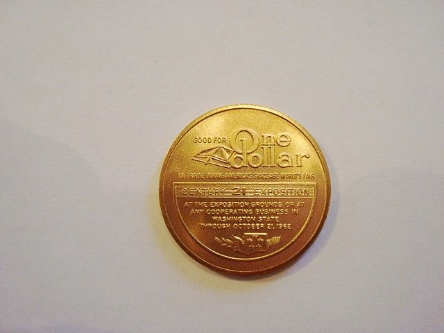 SEATTLE USA 1962 AMERICAS SPACE AGE WORLDS FAIR MEDAL  
