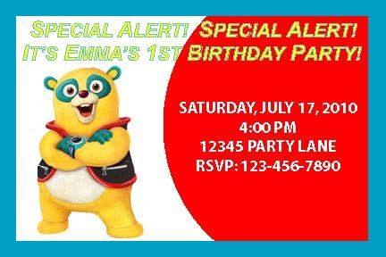 Special Agent Oso Birthday Party Invitations w/Envelope  