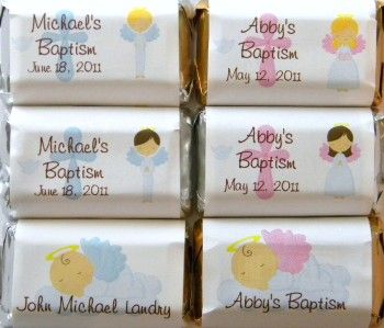 30 Baptism Christening Hershey Nuggets Wrappers Favors Nugget Labels 