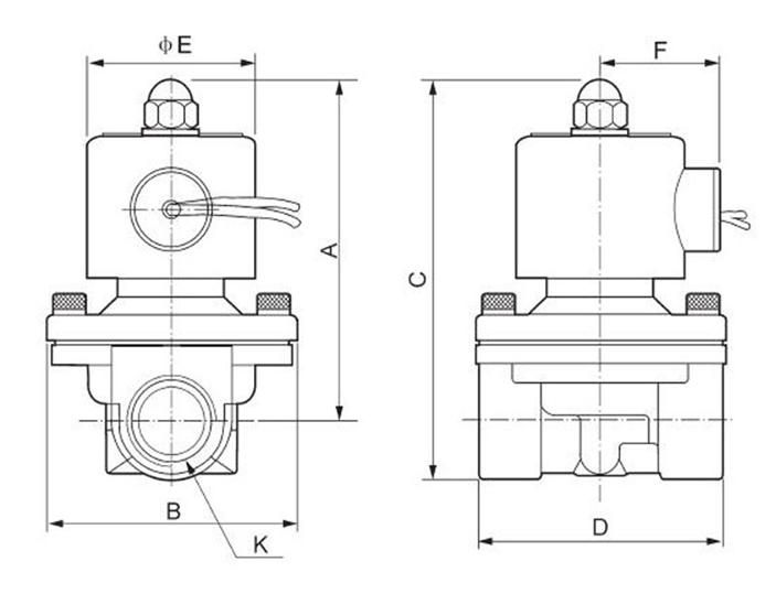   Solenoid Valve 110 VAC Normally Closed water, air, diesel  