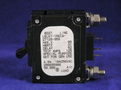 AIRPAX 100 AMP CIRCUIT BREAKER LELK1 1REC4 27129 959  