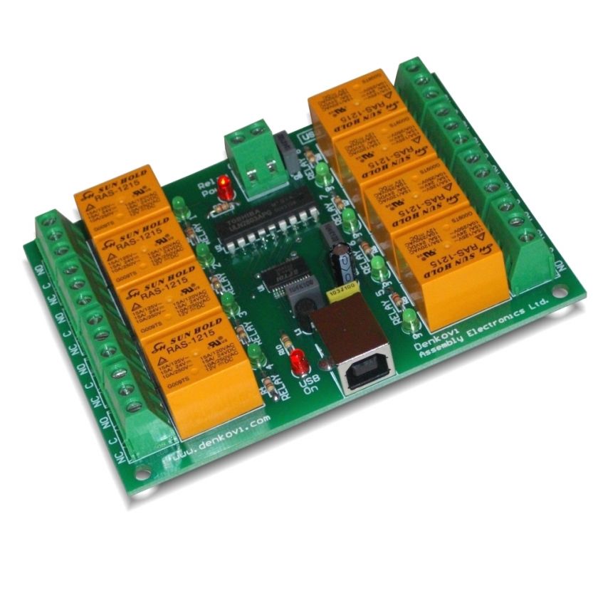 USB Relais Karte;8 Relais/relays 220V / USB relay board  