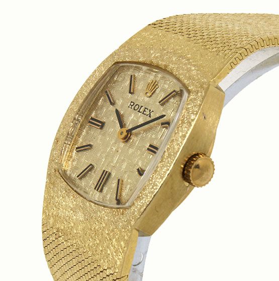 BEAUTIFUL VINTAGE ROLEX 14K GOLD LADIES DRESS WATCH  