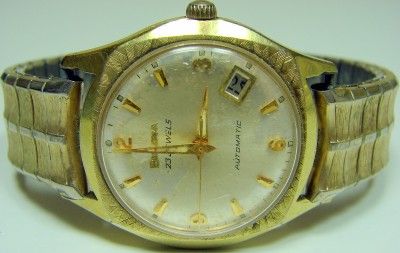 MENS VINTAGE 23 JEWELS AUTOMATIC BULOVA JEWELS WRIST WATCH FOR PARTS 