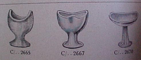 19C. ANTIQUE MEDICAL GLASS EYE BATH CUP   SCARCE  