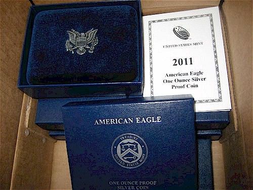   Eagle Presentation Box, All Mint Packaging w/COA, No Coin  