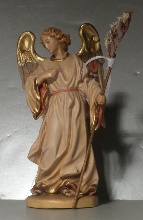 NEW Angel Gabriel Hand Carved Wood Lepi  