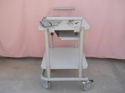 Anthro Mobile Medical Hospital Equipment Computer Desk Stand XLTEK EEG 