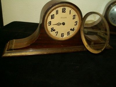 Antique E. INGRAHAM & CO ~BRISTOL,CONN~INGRAHAM MANTLE 8 DAY CLOCK 