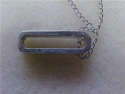 Cellini Vintage Pendant Initial O Marked Sterling  