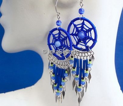 Gorgeous 100 Dream Catcher Thread Earrings Peruvian  