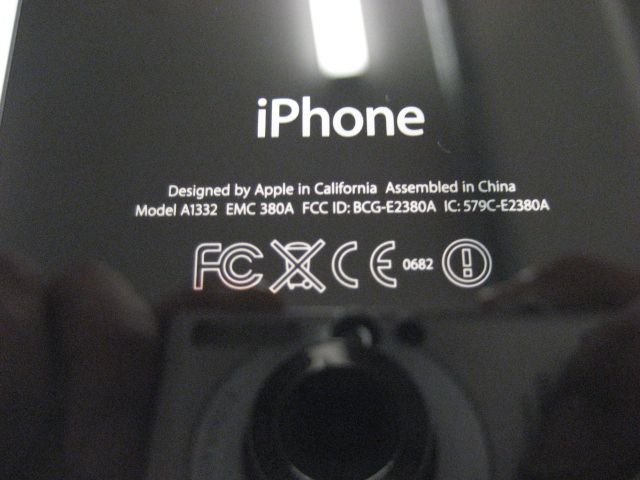 NEW OEM Apple iPhone 4 Back Glass Cover Assembly  