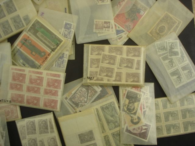 Russia 1 Box Glassines Off Paper 1000s Mint Used Early + Clean 