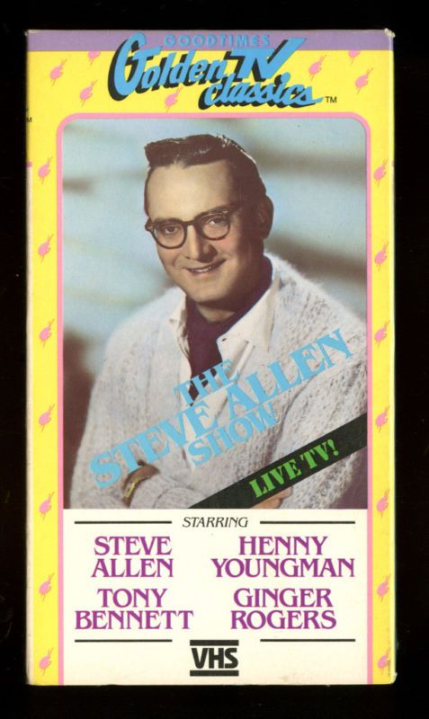 vhs GOLDEN TV CLASSICS STEVE ALLEN SHOW LIVE TV  