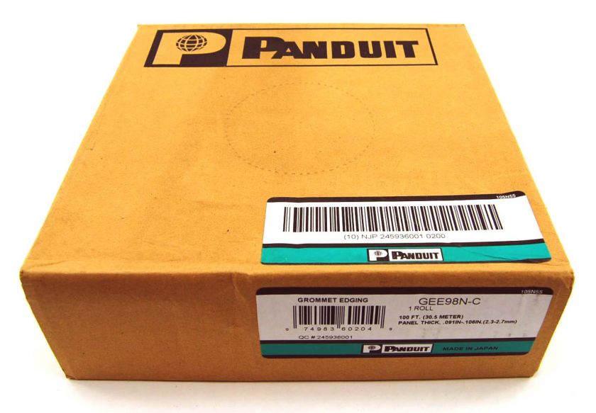 100 Panduit Grommet Edging GEE98N C Panel Hole   Nylon  