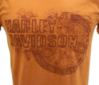 Harley Davidson Las Vegas Dealer Tee T Shirt ORANGE MEDIUM #TSX  