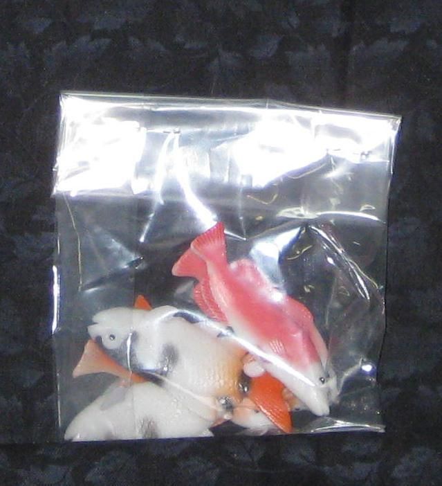 FISH, PLASTIC DECORATION,CAKE, 6 COUNT,BASS/TROUT  