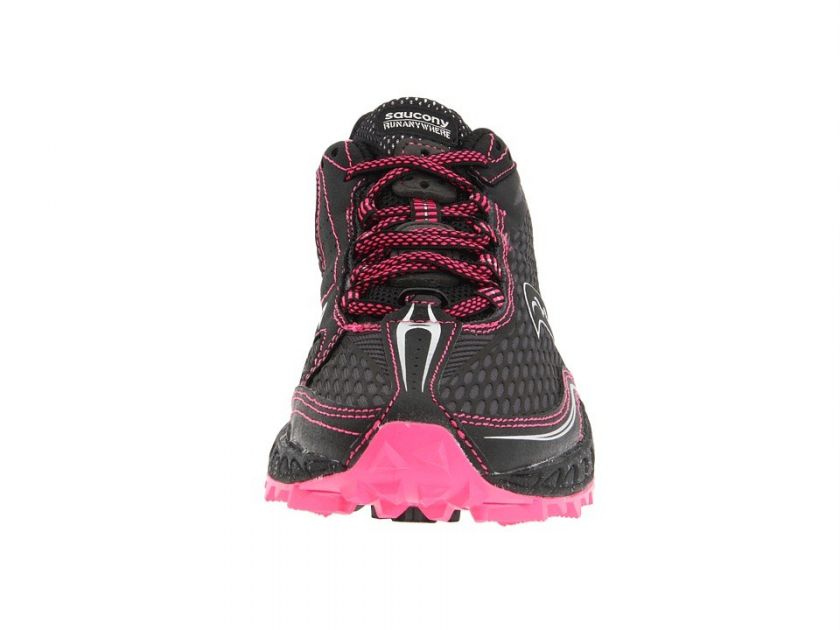   Womens ProGrid Peregrine Trail Running Shoes/Sneakers Black/Pink