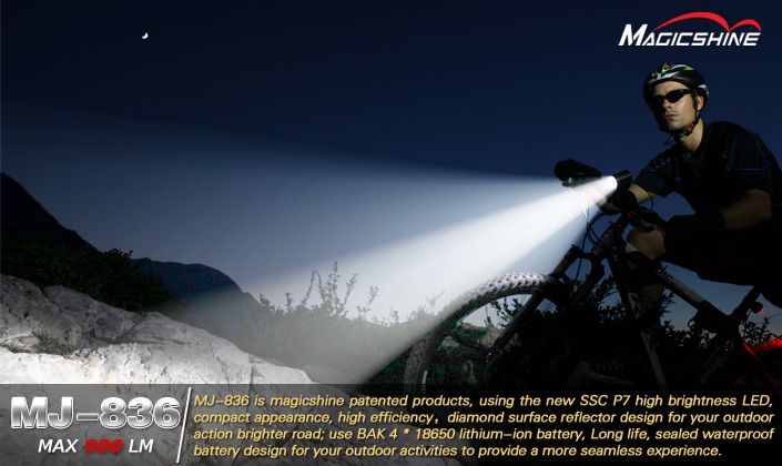 MAGICSHINE MJ 836 FARO LED PER MTB MOUNTAIN BIKE 900lm  