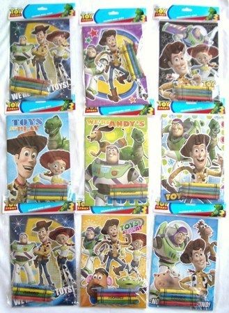 48 Toy Story 3 Disney Pixar Coloring Book & Crayon Set  