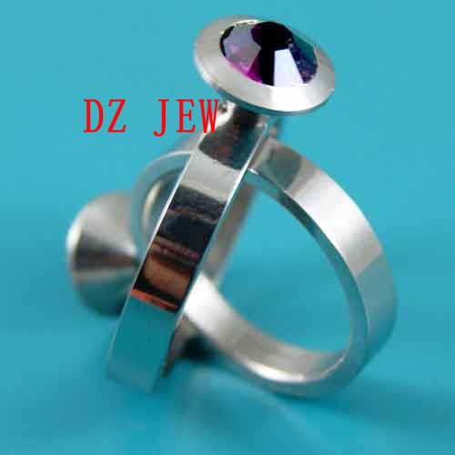   5pc Sz 6.5 11 Lady Fashion Style Hot Sell Stainless Steel Ring  