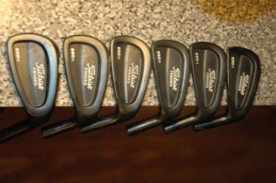 RARE TITLEIST 690 CB 5 PW BLACK OXIDE IRONS (HEADS ONLY)  