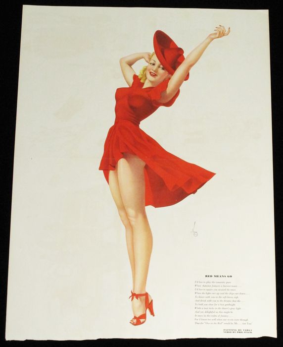 RARE ROLF ARMSTRONG 1935 ART DECO PIN UP CALENDAR JAZZ AGE TURBAN CLAD 