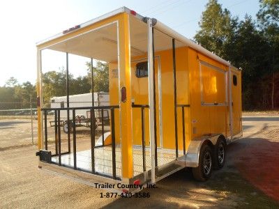   20 Custom Enclosed Concession Food Vending BBQ Trailer w/ Porch  