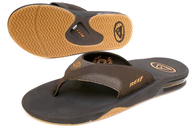 Reef Fanning Brown 2415 BGM Mens Sandal New Bottle Opener Flip Flop 