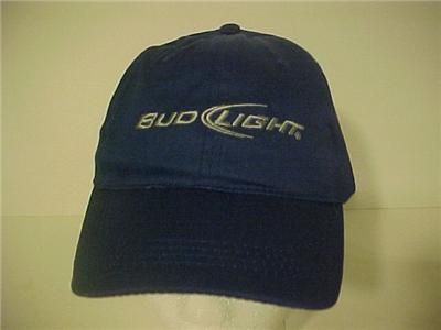 LOT 2 BUDWEISER BUD LIGHT BEER BALLCAPS HATS OFFICAL  