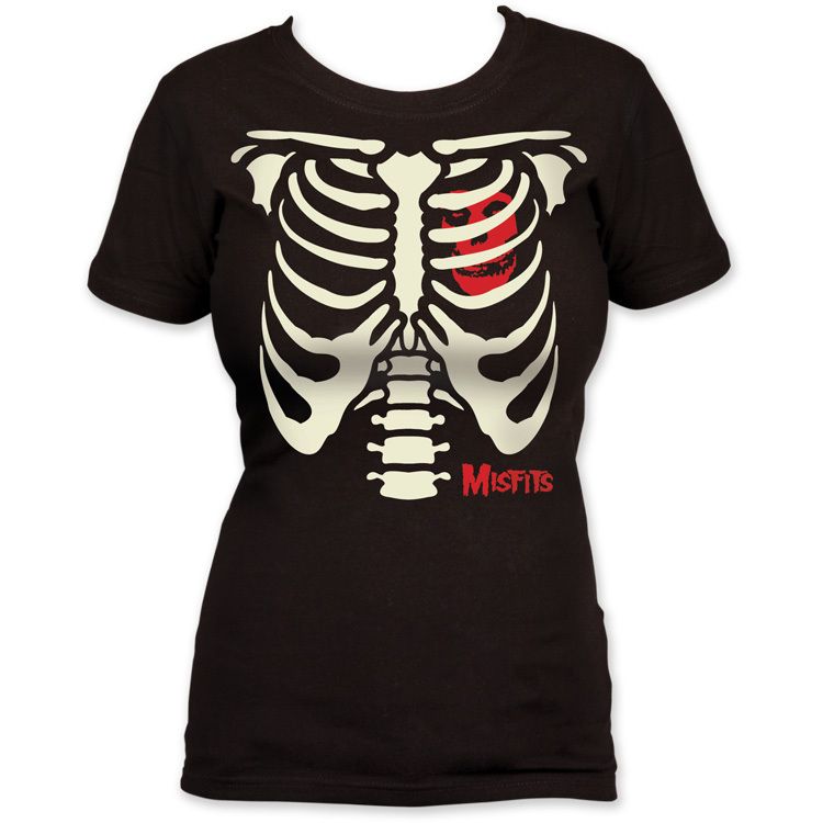 NEW Misfits Ribcage Ladies Woman Jr. T shirt tee top  