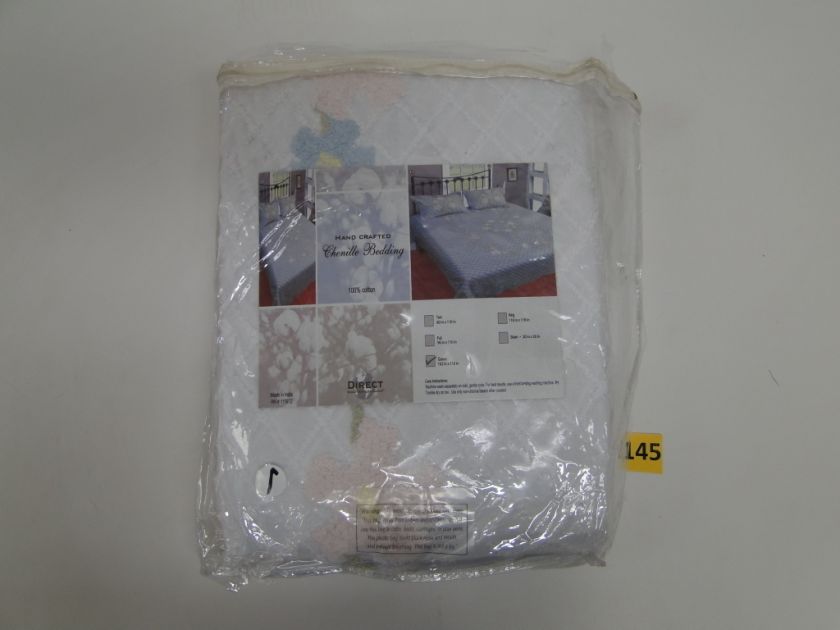 Direct Home Textiles Group Victoria Bedspread Queen White 10MKVWTQ 