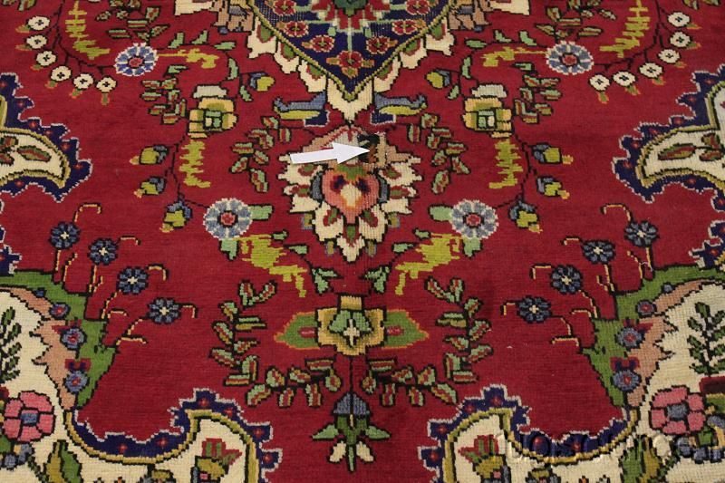 MAGNIFICENT ANTIQUE 7X10 RED TABRIZ PERSIAN ORIENTAL AREA RUG WOOL 