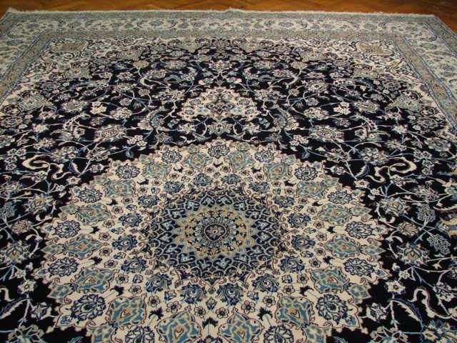 13X19 FINE PERSIAN NAIN RUG  SILK&WOOL   IRAN FREE SHIP  