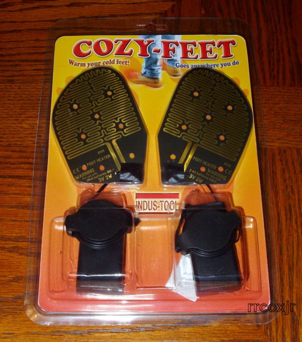 COZY FEET HEATED FOOT HAND WARMERS SHOE BOOT GLOVE INSERTS INDUS TOOL 