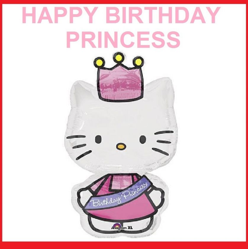 31 BIRTHDAY PRINCESS HELLO KITTY FOIL BALLOON BIRTHDAY PARTY 