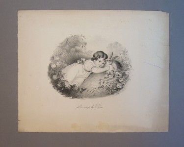   Victorian Nursery Art Lithograph Prints Children Cat Dog Rabbit  