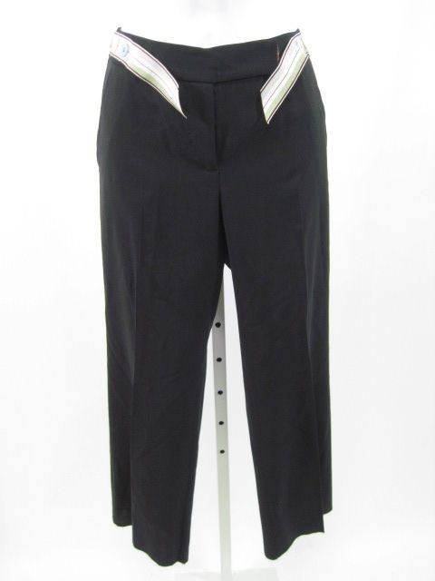 PAUL SMITH Black Wool Ribbon Belt Pants Slacks Sz 40  