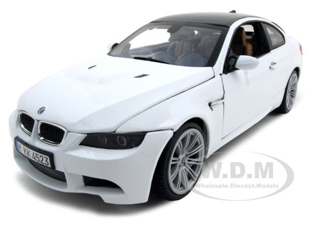 BMW M3 E92 COUPE WHITE 118 DIECAST MODEL CAR  