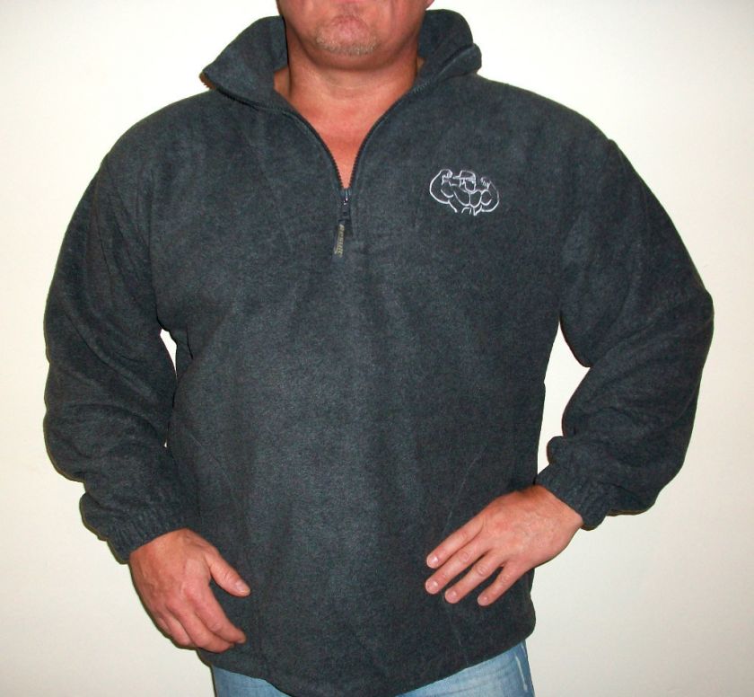 Bodybuilding Clothing Grizzly Fleece Jacket Grey L  